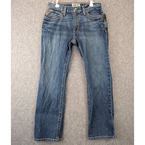 Ariat Mens Straight Leg Jeans 34x32 Blue Denim